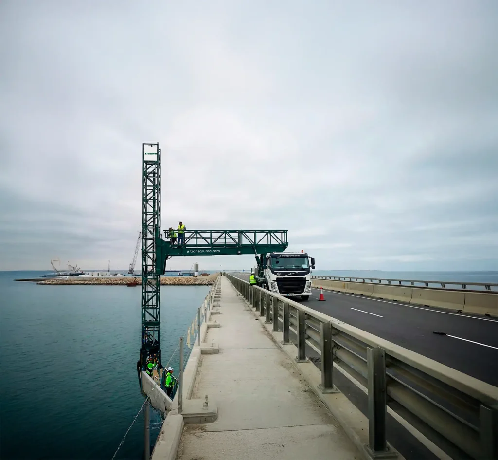plataforma inspección bajo puentes